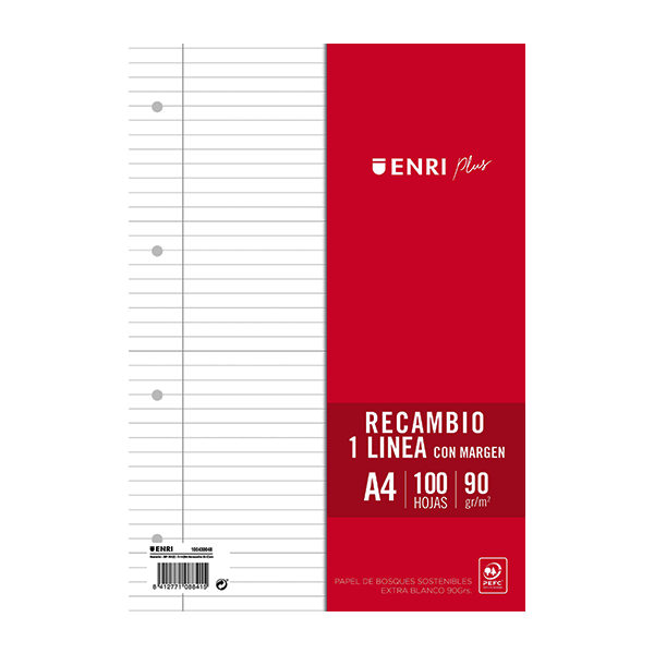 Recambio Enri f° 4 taladros horiz. 90 g