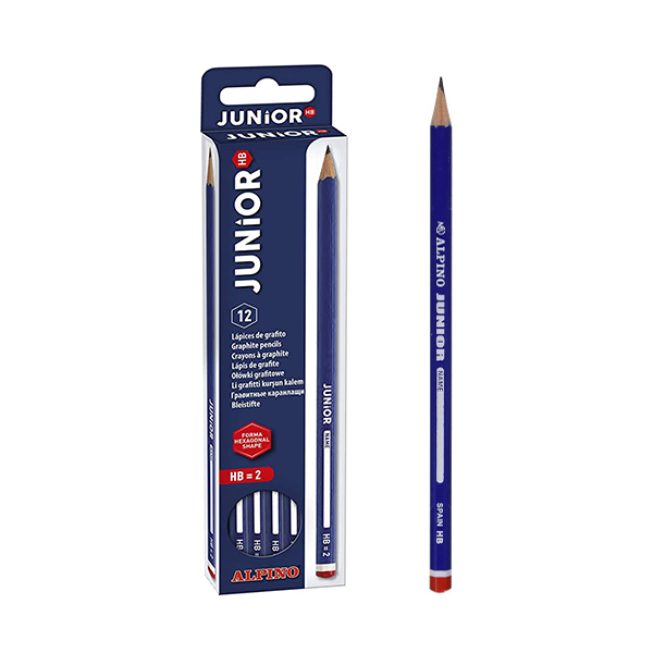 Lápiz Alpino Junior Nº2 HB. Caja 12 u.
