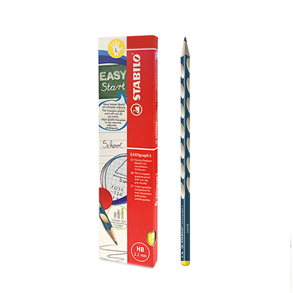 Lápiz Stabilo fino Easygraph zurdos. Caja 6 u.