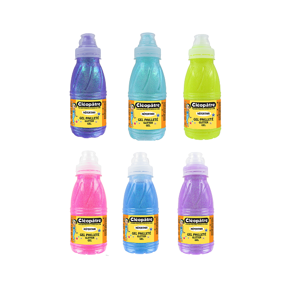 Gel purpurina neón Cleopatre 250 ml