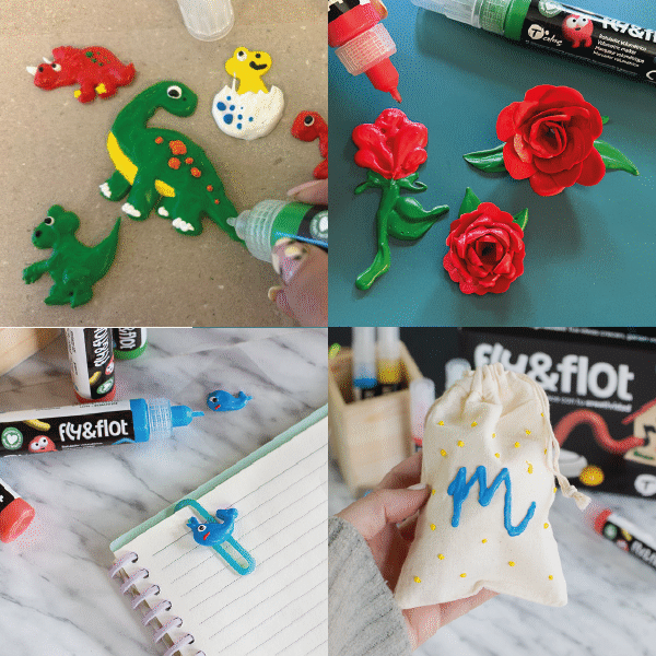 Pintura 3D Fly&Flot set 6 colores 25 ml