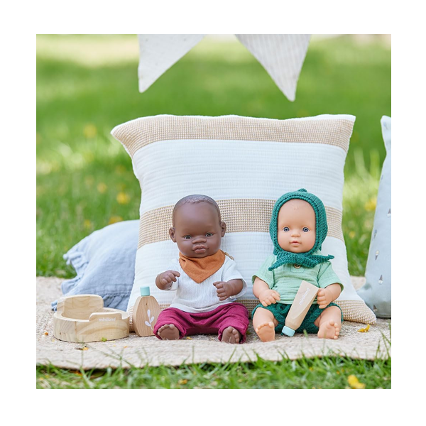 Set higiene de madera para muñecos