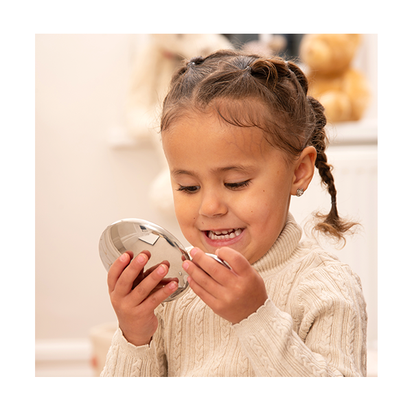 Botones plateados sensoriales reflectantes 7 u.