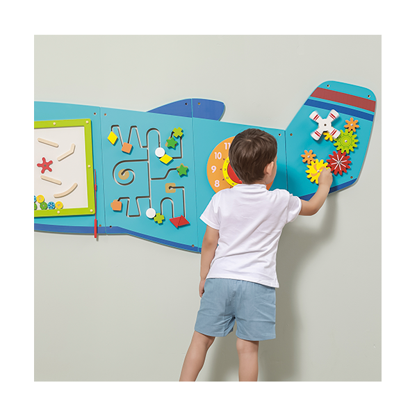 Paneles para pared con actividades Avión