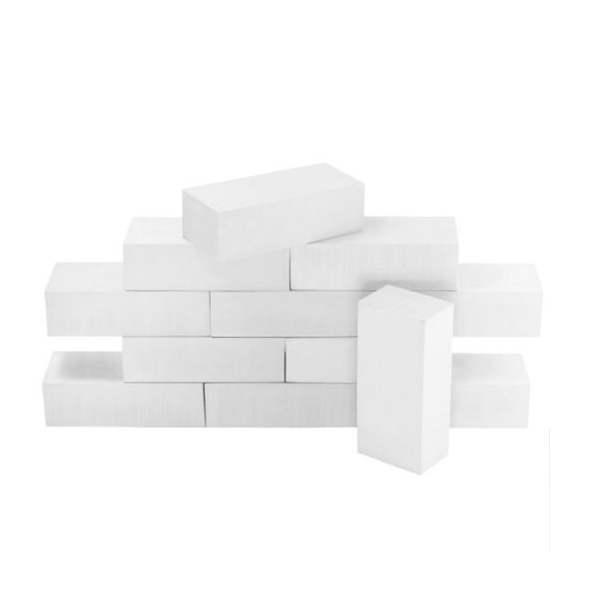 Ladrillos espuma blanca. Set de 25