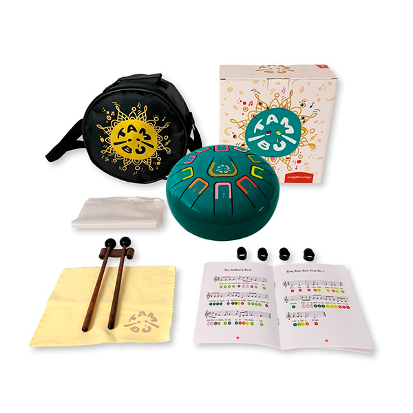 Tambú turquesa 11 notas Ø20,5 cm