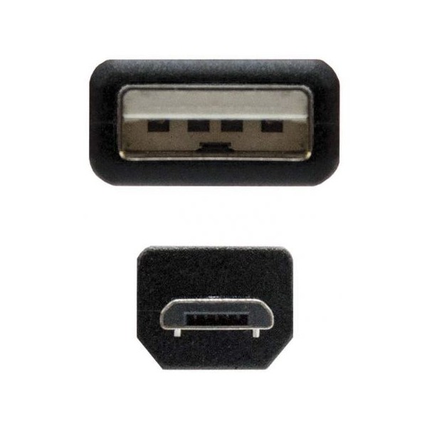 CABLE TELEFONO MICRO USB - USB TIPO A 2 M.
