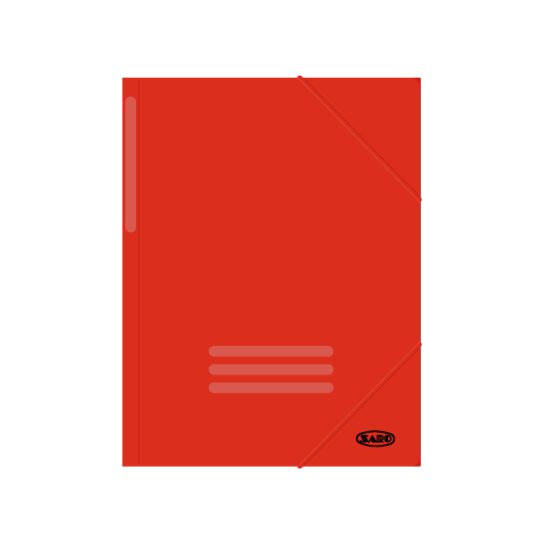 Carpeta gomas cartón Rojo (20/100)