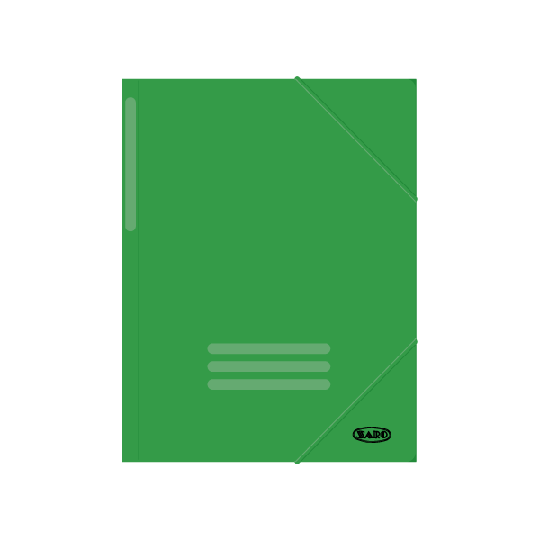 Carpeta gomas cartón Verde claro (20/100)