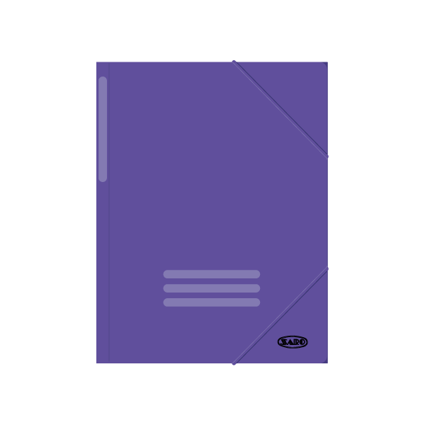 Carpeta gomas cartón Violeta (20/100)