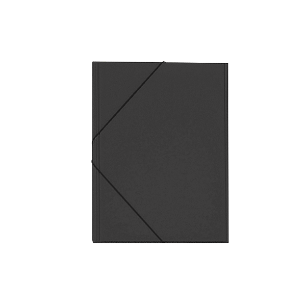 ¿Carpeta gomas solapa PVC Saro. Negro (24)