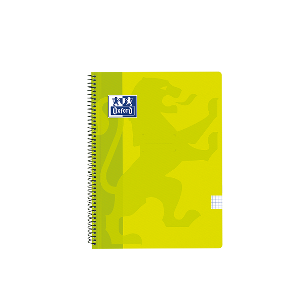 Cuaderno Oxford tapa plást. fº 80 h. 90 g. 4x4 Lima (5)