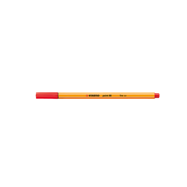 Rotulador Stabilo Point 88 Rojo (10)