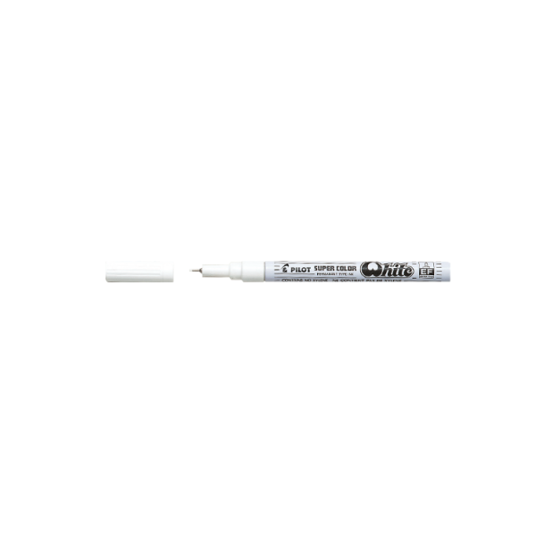Rotulador Pilot Supercolor Fino SC-EF Blanco (12)