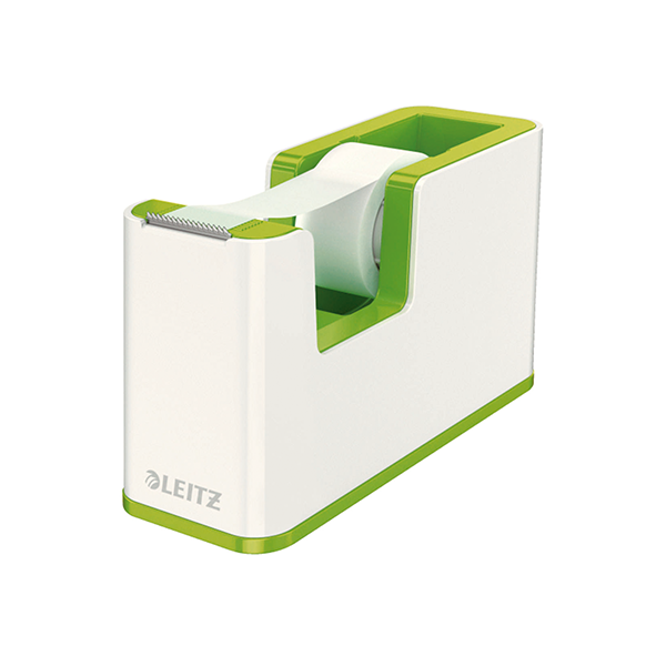 ¿¿Dispens. cinta adh. Leitz WOW DUAL verde metal/blanco