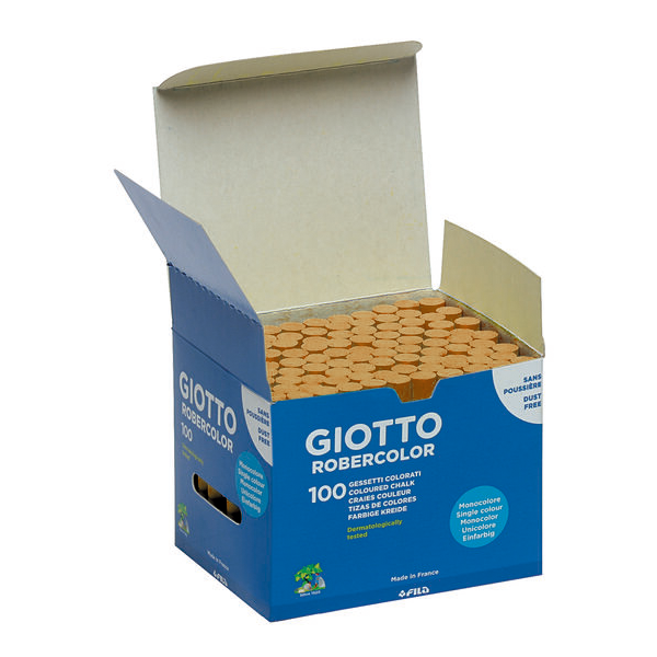 ¿Tiza Robercolor Naranja. Caja 100