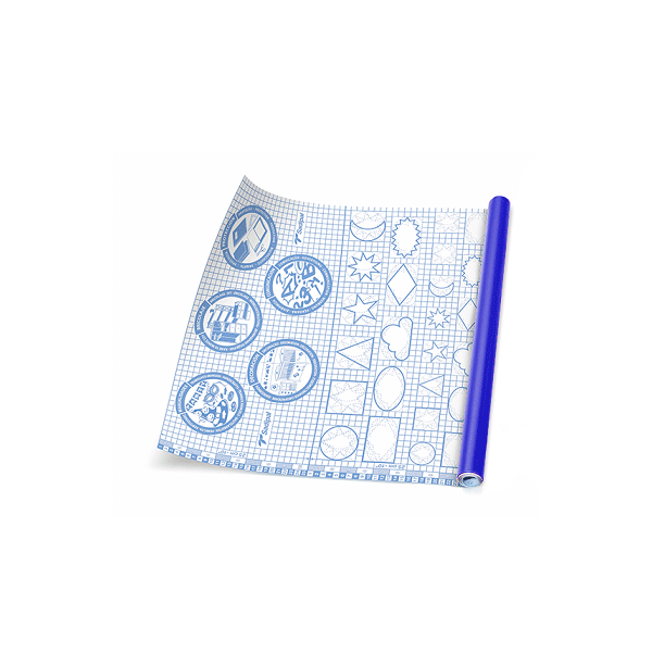 ¿Forro libro 0,50x3 m. Azul