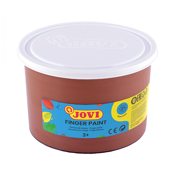 Pintura dedos Jovi 500 ml. Marrón (12)