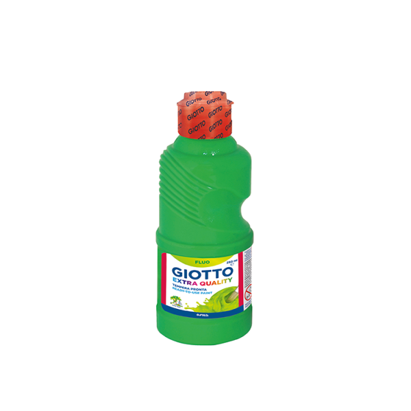 Témpera fluorescente Giotto 250 ml. Verde (8)