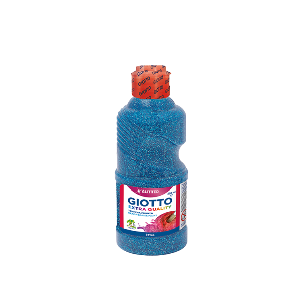 Témpera purpurina Giotto 250 ml. Azul (8)