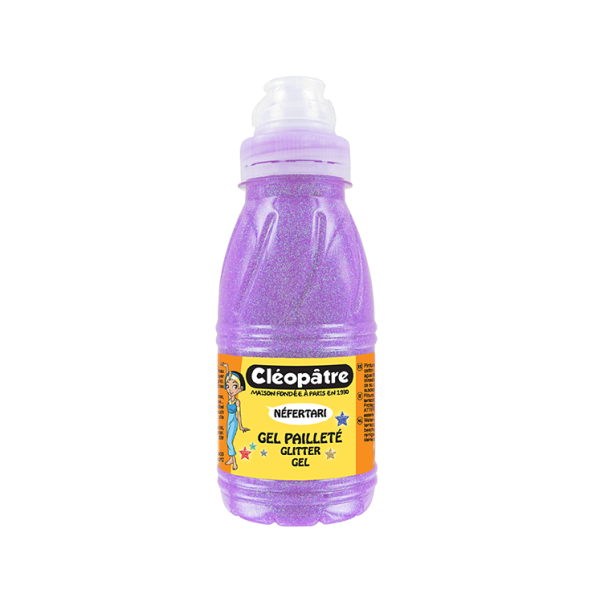 ¿¿Gel purpurina Cleopatre neón 250 ml. Lila Hielo