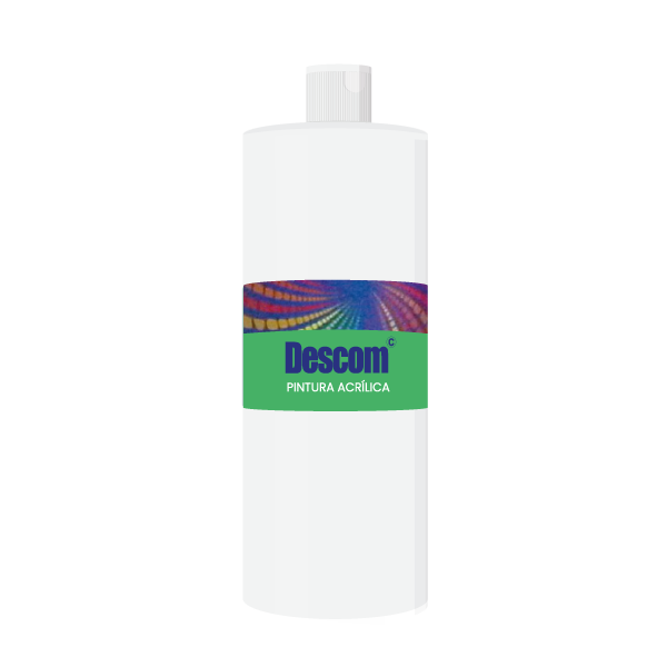 Pint. acrílica Descom 500 ml. Blanco (10)